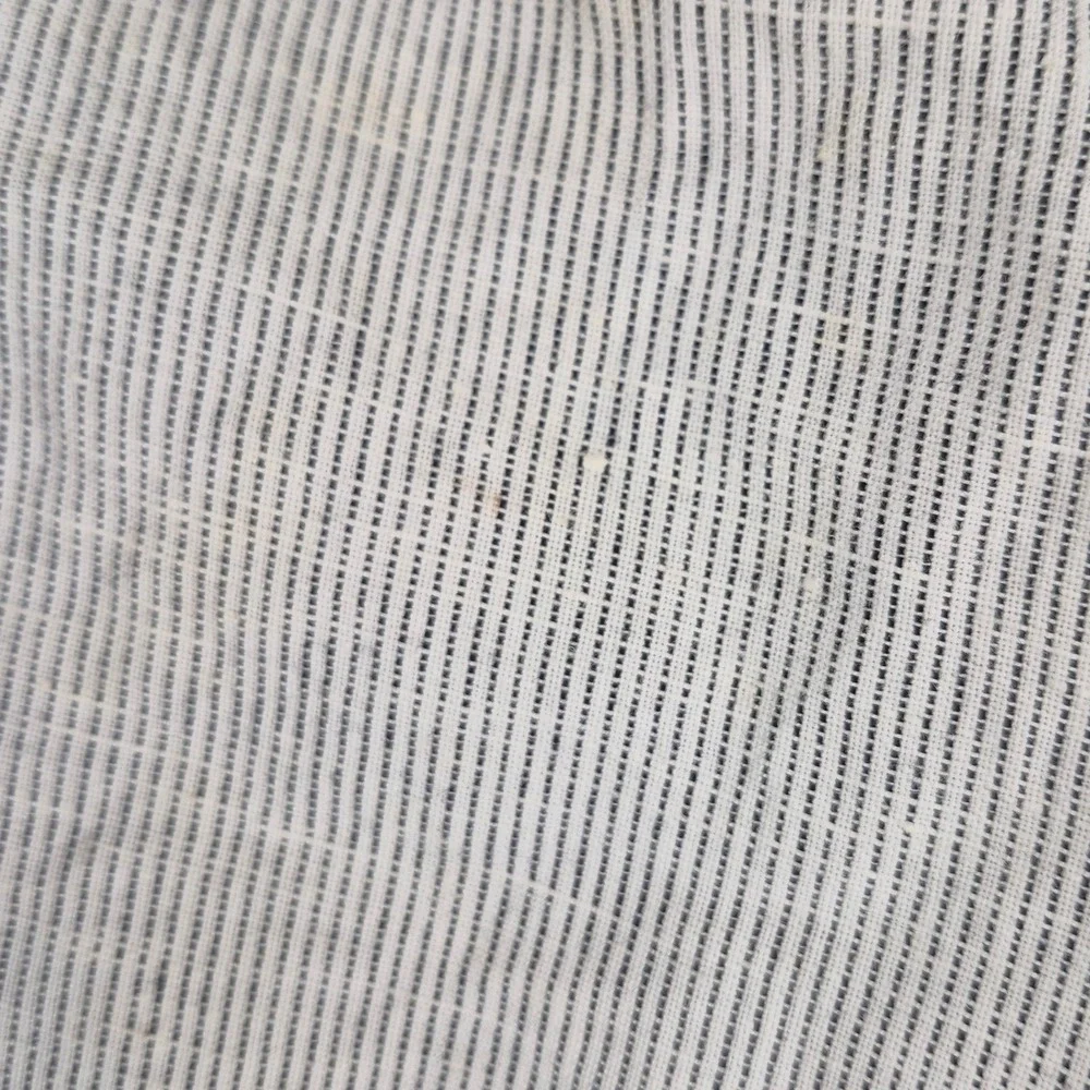 J.Crew Bowery Linen Cotton Pants Mens 34x32 Slim Fit White Black Pinstripe